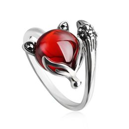 -925 plata esterlina de moda pequeño animal gema piedra dama anillos promoción joyería mujeres abiertas anillo de fiesta sin fundido1 581 t2