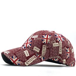 New Gorras Brand United Kingdom Flag Men fishing Baseball Cap Mens Snapback Bone Adjustable Wonmen Baseball Hat Snapback Hat