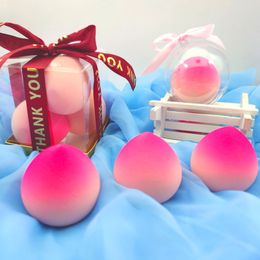 Peach Gradient Makeup Sponge Professional Cosmetic Puff for Foundation Concealer Cream Make Up Blender Soft Sponge