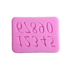 Cake Tools DIY 0-9 Arabic Numerals Fondant Mould Chocolate For The Kitchen Sugarcraft Decoration Gift
