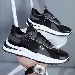 Fashion hiking Shoes men's Vulcanize Spring New Casual Classic Solid Colour PU Leather men White Sneakers designer shoes factory price top quality