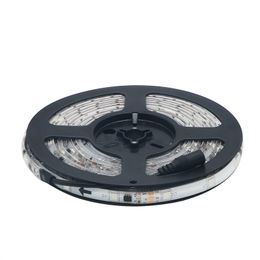 DHL fedex 50M Waterproof IP65 WS2811 5050RGB Dream Colour Auto changing Colour 30LED/M DC12V flexible Strip White PCB