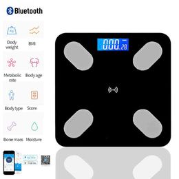 Smart Electronic Scale Height Scale Body Fat Measuring Instrument Body Composition Analyzer LCD Telefone Móvel App H1229