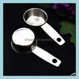 Kitchen, Dining Bar Home & Garden30Ml 304 Stainless Steel Spoon Kitchen Baking Coffee Beans Cup Measuring Tools Lx2318 Drop Delivery 2021 Nj