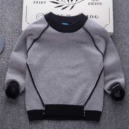 Soft Quality Kids Knitted Wear Boys Sweaters Fall Winter Pullover Outwear Children Clothes 211022