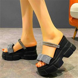 Dress Shoes Sumemr Women Platform Wedge High Heel Sandals Gladiators Open Toe Slippers Party Pumps Creepers 34 35 36 37 38 39