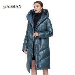 GASMAN Plus size fashion brand down parka Women's winter jacket outwear clothes women's coat Female puffer thick 206 211018