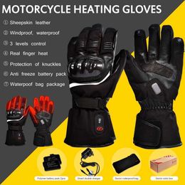 Winter Warm Heated Gloves Motorcycle Gloves Constant Temperature Windproof 100% Waterproof Cycling Gloves S28C S28B 2021 H1022