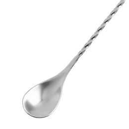 Stainless Steel Bar Spoon Mixing Spoon Long Handled Drink Mixer Spiral Pattern Bar Cocktail Shaker Spoon Bartender Wine Tools DH4888