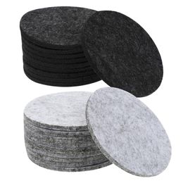 Mats & Pads 20Pcs Felt Coasters Anti Scald Decorative Desk Cushions Simple Placemat