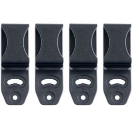 4PCS Black Tatical Plastic Adjustable Loops Hunting Knife Gun Sheath With Mounting Chicago Screws Tuckable Belt Clips