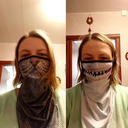 Cycling Caps & Masks Triangle Scarf Hunting Bandanas Face Mask Fishing Neck Warmer Head Shield Headband Men Bicycle Outdoors Sports