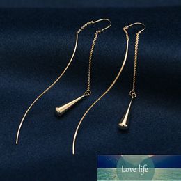 New Fashion Simple Female Water Drop Pendant Ear Line Trend Women Jewellery Exquisite For Friend Tassel Unusual Earrings Factory price expert design Quality Latest