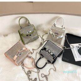 Borsa donna borsa borsa strass/diamante moda donna piccola e tasca portamonete quadrata