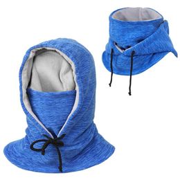 Cycling Caps & Masks Autumn Winter Fleece Wind-proof Skiing Riding Thermal Hat Outdoor Sports Face Cover