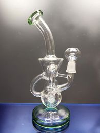 Triangle glass bong recycler heady oil rigs unique dab rigs water pipes beaker smoking pipe 14.4mm joint zeusartshop