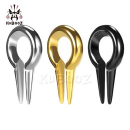 KUBOOZ Product Fashion Stainless Steel Round Circle Weight Piercing Gauges Stretchers Body Jewellery Ear Expanders 2PCS