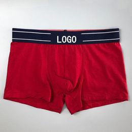 Man Solid Boxers LOGO Underpants Fashion Casual Sexy Underwear Boxer Shorts Designers Brand Breathable Modal Cotton Panties 3pcs With Boxes