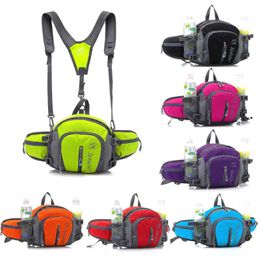 Outdoor Bags 5L Large Running Bag Backpack Sport Bicycle Cycling Shoulder Waist Pack Women Camping Bike Riding Bottle