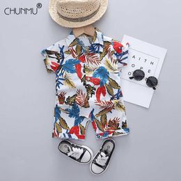 Baby Boy Clothing Set Casual Sport Suit Printed T-shirt Shorts Summer Costume Kids Tracksuit Girls Clothes Outfits X0902