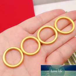 Hot Selling Accesories Gold GP Rings For Women 2mm Thin Finger Ring Flat Band Bague Wedding Engagement Aniversary Jewelry