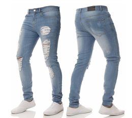 Summer Casual Mens Designer Jeans Distressed Ripped Biker Slim Fit Motorcycle Denim For Men s Fashion Mans Black Pants trousers 20ss Plus size