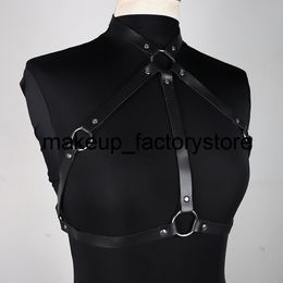 Massage Sex Harness Women Sexy PU Leather Fetish Bdsm Belt Harness Body Bondage Strap Bondage Gothic Tight Body Adjustable Adult Games