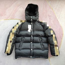 Man Brand Down Parkas Fashion Trend Long Sleeve Zipper Single-breasted Hooded Outerwear Designer Winter Male Casual Luxury Bread Jackets Coats