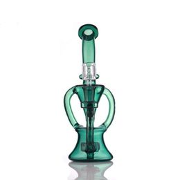 9inch Tornado Hookah Recyclable Recycled Dab Rigs Glass Water Bongs Smoking pipe Heady Pipes Size 14mm