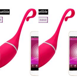 NXY Eggs APP Bluetooth Wireless Control Vibrator USB Vibrating Jump Vibrators Kegel Vaginal Tighten Exercise Geisha Ball Ben Wa 1124