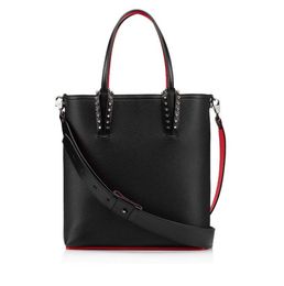 Fashion Bag cabata designer totes rivet genuine leather Red Bottom Handbag composite handbags famous purse shopping bags Black White001