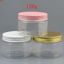 120g(50pc/lot) Cream Jar, with pink / gold white cap Cosmetic Container Sample Jar,Display Case,120g small plastic bottlegood qty