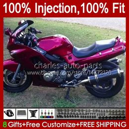 OEM Injection Fairing For KAWASAKI pearl red stock NINJA ZZR-400 ZZR-600 2001 2002 2003 2004 2005 2006 2007 84HC.74 ZZR600 ZZR400 ZZR 400 600 93 94 95 96 97 98 99 00 Body Kit