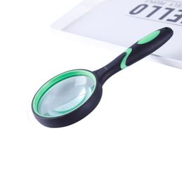 Rubber Microscope Anti-drop Reading Handheld Loupe Magnifying Glass, Supermarket with Hole Hanging Mobile Phone Magnifier Glass 99150 99190 50mm 90mm dismeter
