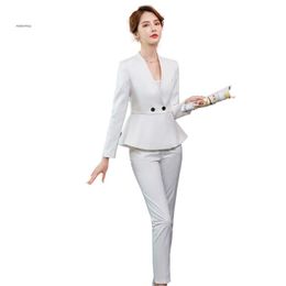 Women Plus Size White Pants Suit Online 