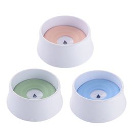Pet Dog Water Bowl No Spill Slow Water Feeder Anti-Dust Anti-Chocking Bowl for Cats Y200922