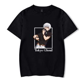T-shirt Anime Tokyo Ghoul O-neck Round Neck Casual Male Cloth Y0809