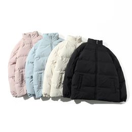 Winter Jacket Men Parkas Thicken Warm Coat Mens Stand Collar Jackets Bubble Colour Women Parka Coat Fashion Streetwear 6Xl 211204