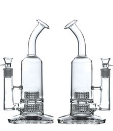 hookahs Double Showerhead Percolator High Quality Glass Bong beaker bongs oil rigs