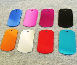 Aluminum Alloy blank Pet Dog ID Tags Anodized surface laser engravable Identity Tag RH2658