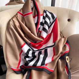 Designer scarf Scarves High quality 2024 fashion spring and autumn brand Silk towel eternal classic super long shawl fashion women's soft silk scarf