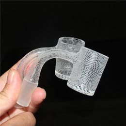 Smoking Fully weld sandblasted quartz banger OD 25mm 14mm male 90 luxury nail for dab rig water pipe bong