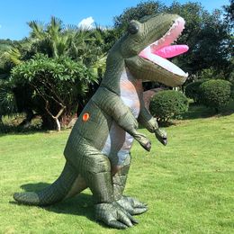Mascot CostumesFancy Halloween Costumes Funny Dinosaur T-Rex Inflatale Costumes Carnival Party Role Play Disfraz for Adult Man WomanMascot