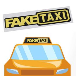 Новые забавные наклейки автомобиля и наклейки Светоотражающие укладки 20 * 5см аксессуары поддельные такси автоматическое украшение