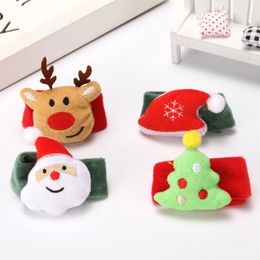 Christmas Clap Circle Toys Kids Favour Santa Claus Christmas Birthday Party Decor Theme Gifts Bracelet