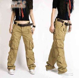 Fashion Style Autumn-Summer Hip Hop Loose Pants Jeans Baggy Cargo For Women Girls 211124