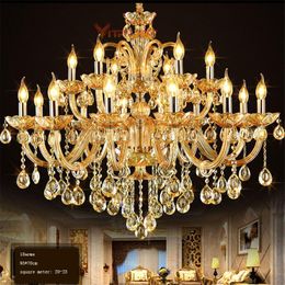 Chandeliers Vitrust Crystal Chandelier Lighting Fixture Lustres K9 Cristal Living Dining Room Dinner Bedroom Home