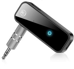 Bluetooth 5.0 Aux Music Adapter - Portable Wireless Transmitter Receiver Supports Hands-Free Calls Mic, Compatible with Car Audio