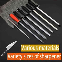 Musats 6.5 7 8 9 10 12 inch sharpening steel multi size tool bar professional carbon diamond ceramic rod 210615