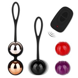 NXY Eggs Wireless Remote Vibrating Egg Vibrator Tighten Vaginal Kegel Exercise Balls G Spot Stimulator Ben Wa Sex Toy for Women 1124